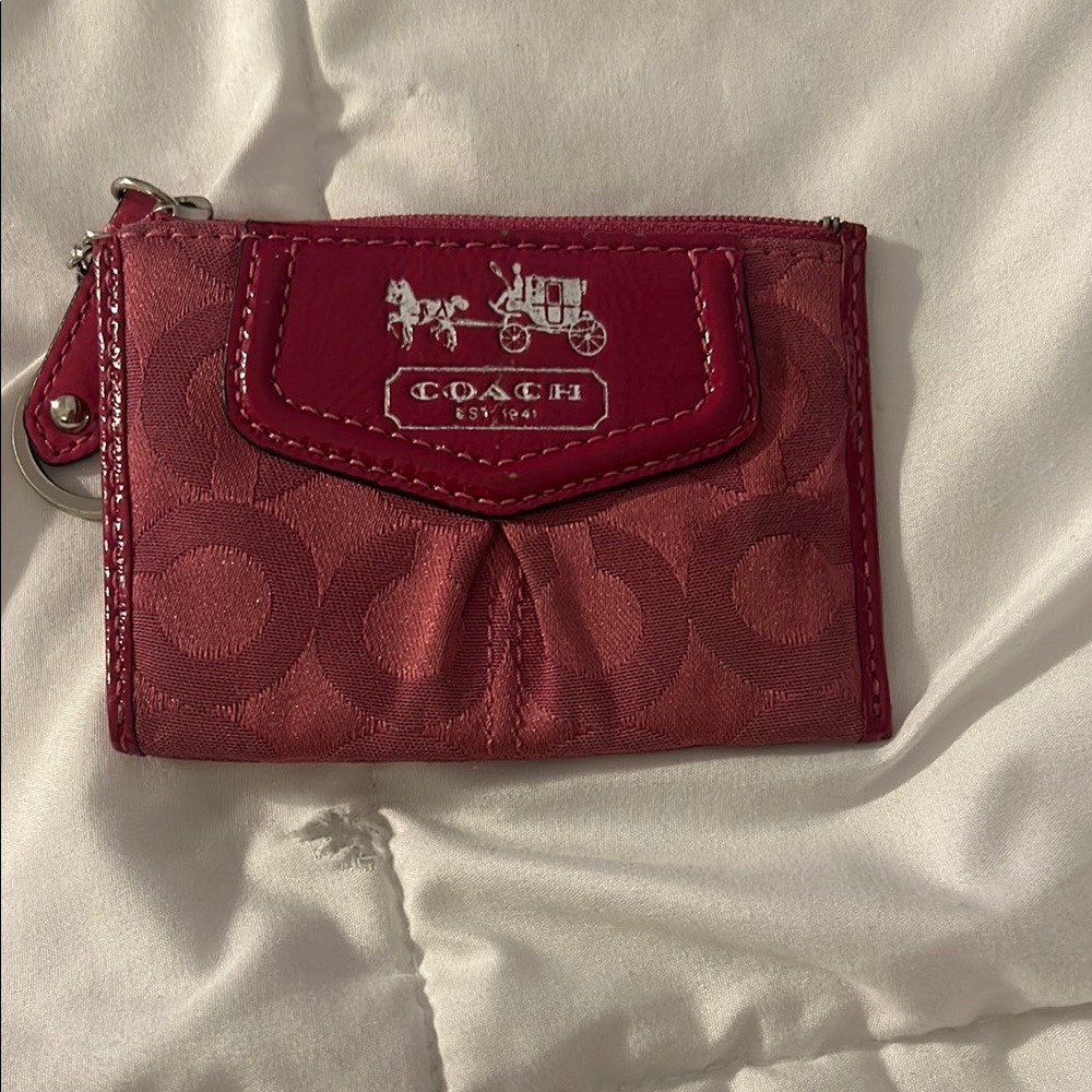 Coach Red Card Holder
